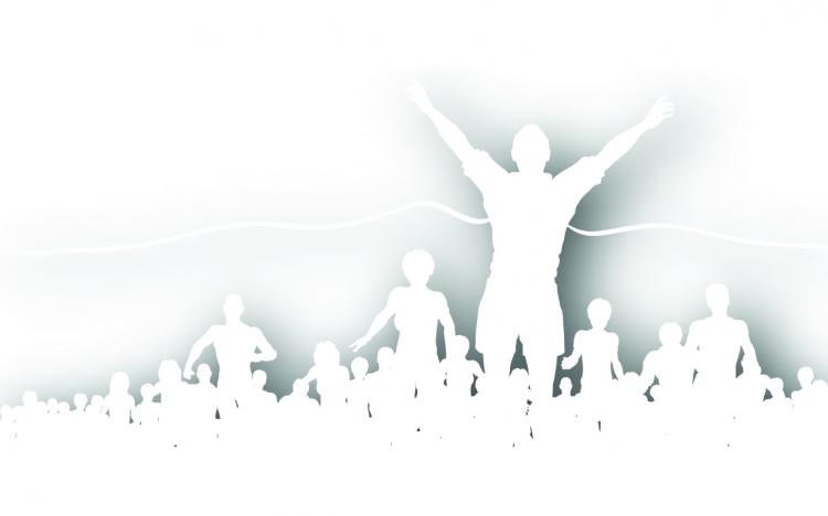 free vector Crowd cheering silhouette vector